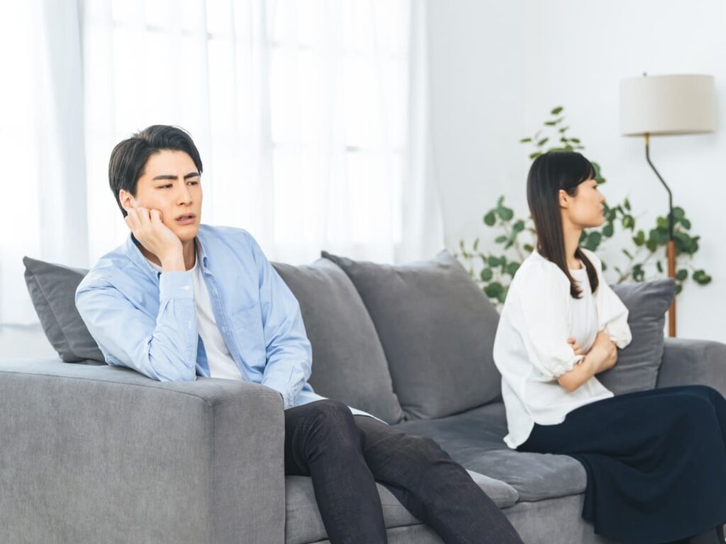 喧嘩中のカップル