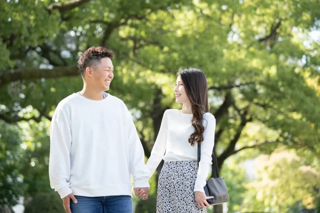 笑顔のカップル